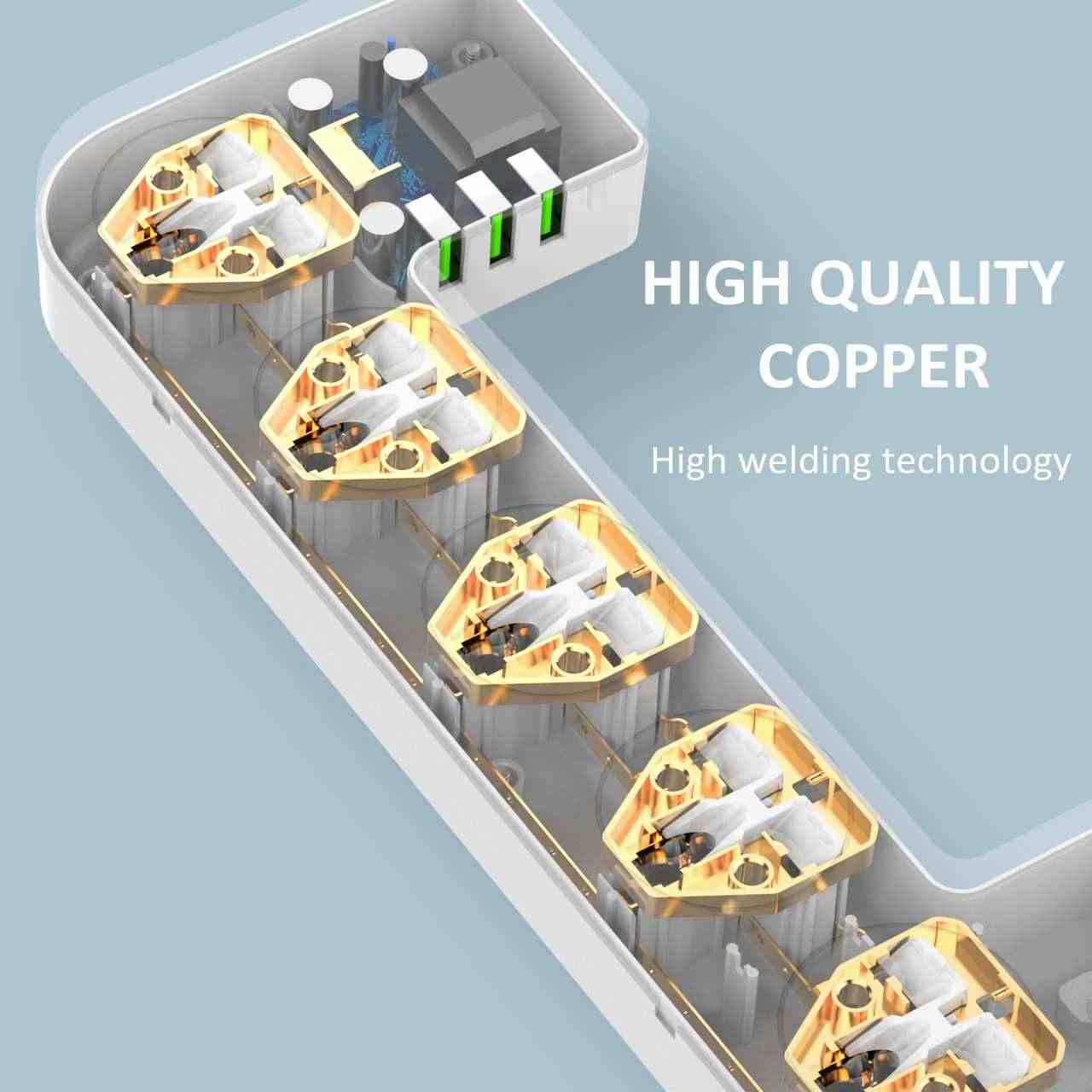 LDNIO SC5309 Power Strip Management Box With 5 Outlets and 3 USB Port